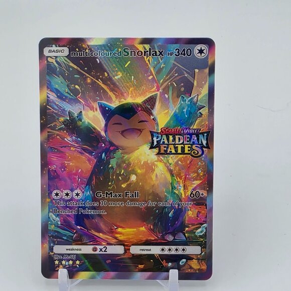 HOLO Snorlax Card Snorlax Pokemon Card READ DESCRIPTION BELOW - Picture 1 of 2